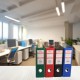 Biblioraft A5, plastifiat PP/PP, 75 mm, Optima Premium - albastru