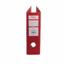 Biblioraft A5, plastifiat PP/PP, 75 mm, Optima Premium - rosu