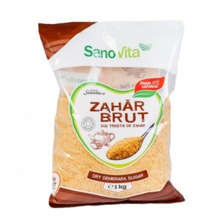 Zahar brut din trestie, 1kg, Sano Vita