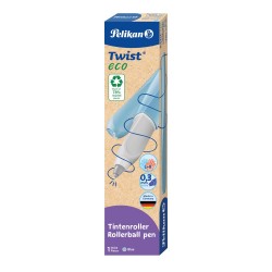 ROLLER TWIST ECO, GRIP ERGONOMIC, AMBIDEXTRU, 1 REZERVA ALBASTRA INCLUSA, CULOARE ALBASTRU DESCHIS, IN CUTIE DE CARTON