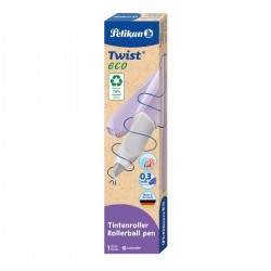 ROLLER TWIST ECO, GRIP ERGONOMIC, AMBIDEXTRU, 1 REZERVA ALBASTRA INCLUSA, CULOARE MOV DESCHIS, IN CUTIE DE CARTON