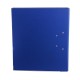 Biblioraft A4, plastifiat PVC/paper, margine metalica, 75 mm, Optima Budget - albastru