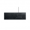 Tastatura Kensington EQ KB100, cu fir de 150 cm, plastic partial reciclat, negru