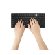 Tastatura Kensington EQ KB150, conexiune wireless, plastic partial reciclat negru
