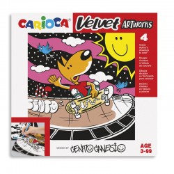 Carte de colorat Carioca Velvet - Sport