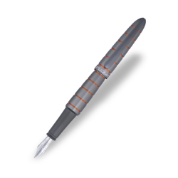 Stilou DIPLOMAT Elox Ring, cu penita M, din otel inoxidabil - grey orange
