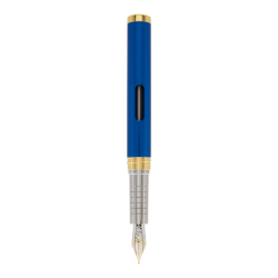 Stilou DIPLOMAT Nexus, cu penita M, din otel inoxidabil - blue gold