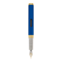 Stilou DIPLOMAT Nexus, cu penita M, din otel inoxidabil - blue gold