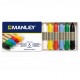 Creioane cerate, cutie carton, 10 culori/cutie - Manley