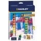 Set tempera acrilica Manley, 12 ml - 24 culori/set