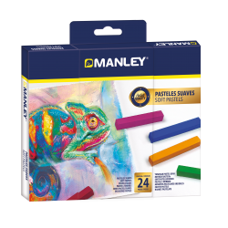 Set creta pastelata-Manley, culori variate-24 buc/cutie