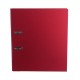 Biblioraft A4, plastifiat PVC/paper, margine metalica, 50 mm, Optima Budget - rosu