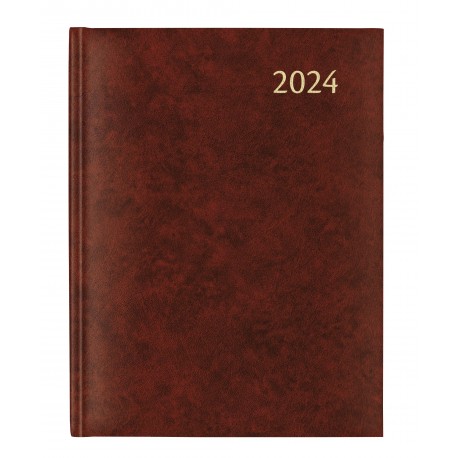 Agenda 21x27cm,7zile/2pag(128pag), PLAN-A-WEEK - Florence bordeaux