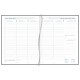 Agenda 21x27cm,7zile/2pag(128pag), PLAN-A-WEEK - Florence negru