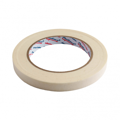 Banda adeziva din hartie 12mm x 50 m, 135 microni, Optima