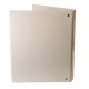 Caiet mecanic cu buzunar, plastifiat PP, 4 inele in "D", 25 mm, cotor 40mm, Optima - alb