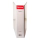 Caiet mecanic cu buzunar, plastifiat PP, 4 inele in "D", 50 mm, cotor 75mm, Optima - alb