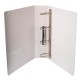 Caiet mecanic cu buzunar, plastifiat PP, 4 inele in "D", 50 mm, cotor 75mm, Optima - alb