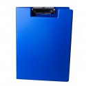 Clipboard dublu A4, plastifiat PP, Optima - albastru