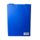 Clipboard dublu A4, plastifiat PP, Optima - albastru