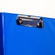 Clipboard dublu A4, plastifiat PP, Optima - albastru
