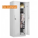 De Inchiriat - Vestiar metalic Premium 2 usi 600x450x1800 mm (LxlxH), Asamblat, Extra Plus
