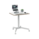 Birou ergonomic LEITZ Ergo, pneumatic, ajustabil pe inaltime, pentru pozitia sezut/ in picioare, alb