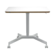 Birou ergonomic LEITZ Ergo, pneumatic, ajustabil pe inaltime, pentru pozitia sezut/ in picioare, alb