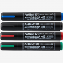 Permanent marker ARTLINE 170 Eco Green - Dry safe 2 weeks, corp plastic, varf rotund 2.0mm, 4 culori