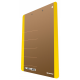 Clipboard dublu A4, carton 900gsm, colturi rotunjite, DONAU Life - margine galbena