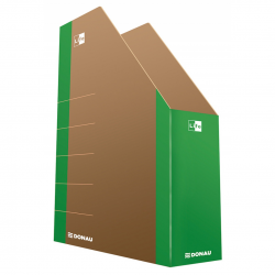 Suport vertical pentru cataloage, A4 - 8cm latime, carton 800gsm, DONAU Life - margine verde