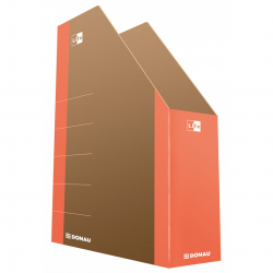Suport vertical pentru cataloage, A4 - 8cm latime, carton 800gsm, DONAU Life - margine orange