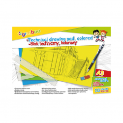 Bloc desen A3, 10 file - 150g/mp, coperta carton - foi color asortate