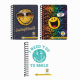 CAIET A6 200F SPIRALA PATRATELE SMILEY WORLD