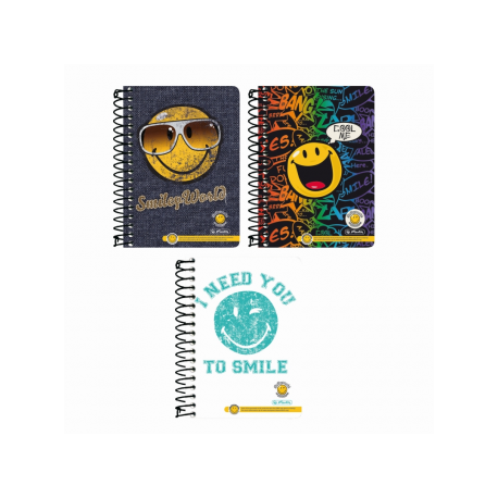 CAIET A6 200F SPIRALA PATRATELE SMILEY WORLD