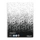 CAIET A4 80 FILE SPIRA PATRATELE PERFORAT COLOR EDITION, PEFC, CULOARE ALB/NEGRU