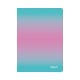 CAIET A5 COLOR EDITION 80 FILE, HARTIE 70G/MP, PATRATELE, CULOARE ROZ/MENTA