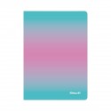 CAIET A5 COLOR EDITION 80 FILE, HARTIE 70G/MP, PATRATELE, CULOARE ROZ/MENTA