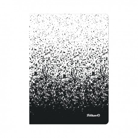 CAIET A5 COLOR EDITION 80 FILE, HARTIE 70G/MP, PATRATELE, CULOARE ALB/NEGRU