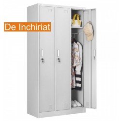 De Inchiriat - Vestiar metalic Premium 3 usi 900x450x1800 mm (LxlxH), Asamblat, Extra Plus Economisiti bani, timp si spatiu!