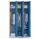 De Inchiriat - Vestiar metalic Premium 3 usi color albastru 900x450x1800 mm (LxlxH), Asamblat, Extra Plus