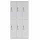 De Inchiriat - Vestiar metalic Premium cu 6 usi (3x2) 1000x350x1800 mm (LxlxH), Asamblat, PLUS