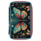 PENAR NEECHIPAT,2 FERMOARE, FERMOAR MARE, INTERIOR TEXTIL, DIMENSIUNE 20 X 13 X 4.5 CM,MOTIV BUTTERFLY