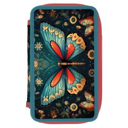 PENAR NEECHIPAT,2 FERMOARE, FERMOAR MARE, INTERIOR TEXTIL, DIMENSIUNE 20 X 13 X 4.5 CM,MOTIV BUTTERFLY