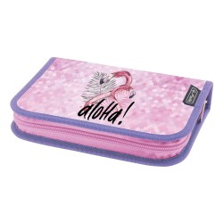 PENAR NEECHIPAT, FERMOAR ASCUNS, INTERIOR TEXTIL, DIMENSIUNE 13.5 X 19.5 X 3 CM, MOTIV PINK FLAMINGO ( cod alternativ 9496700 )