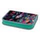 PENAR NEECHIPAT CU 2 CLAPE, FERMOAR ASCUNS, INTERIOR TEXTIL, DIMENSIUNE 13.5 X 19.5 X 3 CM, MOTIV BUTTERFLY