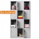 De Inchiriat - Vestiar metalic Premium pt. valori cu 12 compartimente, 1000x500x1800 mm (LxlxH), Asamblat, PLUS