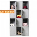 De Inchiriat - Vestiar metalic Premium pt. valori cu 12 compartimente, 1000x500x1800 mm (LxlxH), Asamblat, PLUS