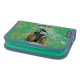 PENAR NEECHIPAT CU 2 CLAPE, FERMOAR ASCUNS, INTERIOR TEXTIL, DIMENSIUNE 13.5 X 19.5 X 3 CM, MOTIV MONSTER TRUCK