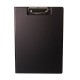Clipboard dublu A4, plastifiat PP, Optima - negru